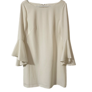 Eliza J Cream Bell Sleeve Dress Size 12